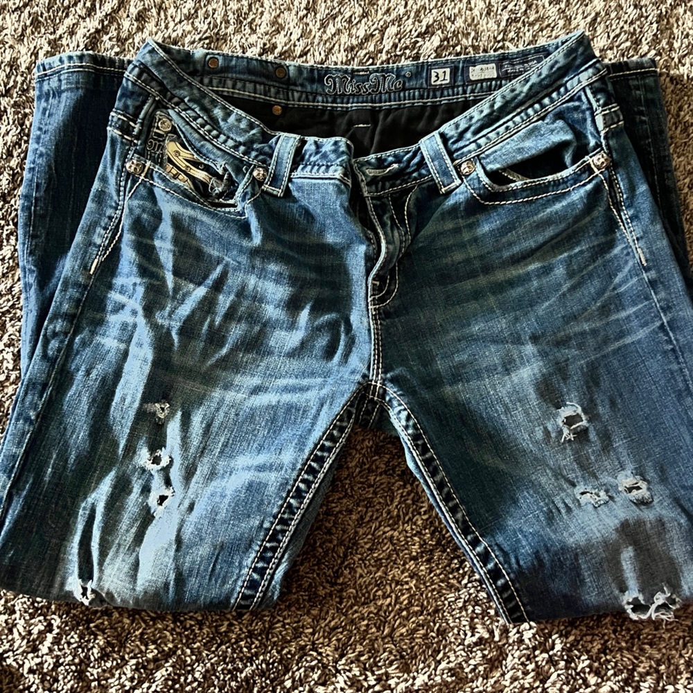 Miss Me Women's Blue Boot Cut Jeans